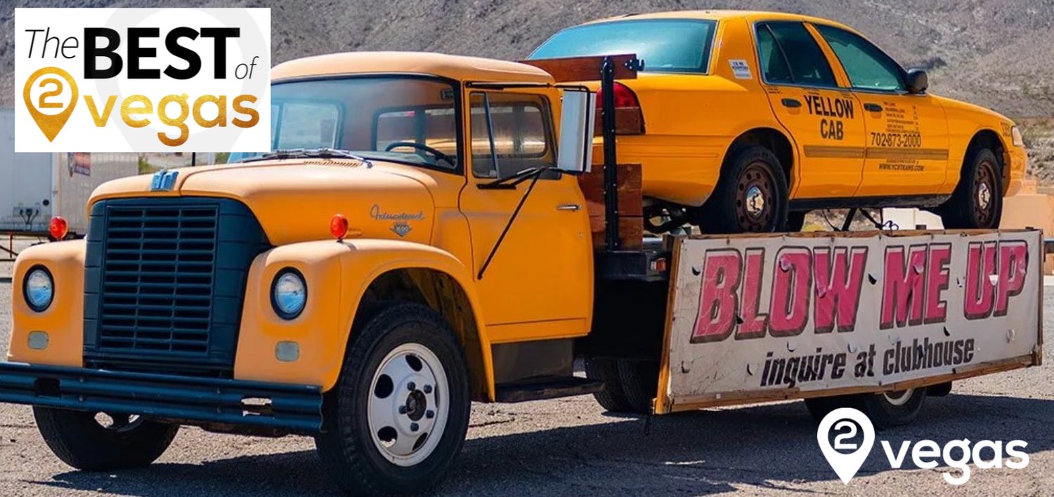 Blow up a Taxi in Las Vegas Only 2Vegas.com