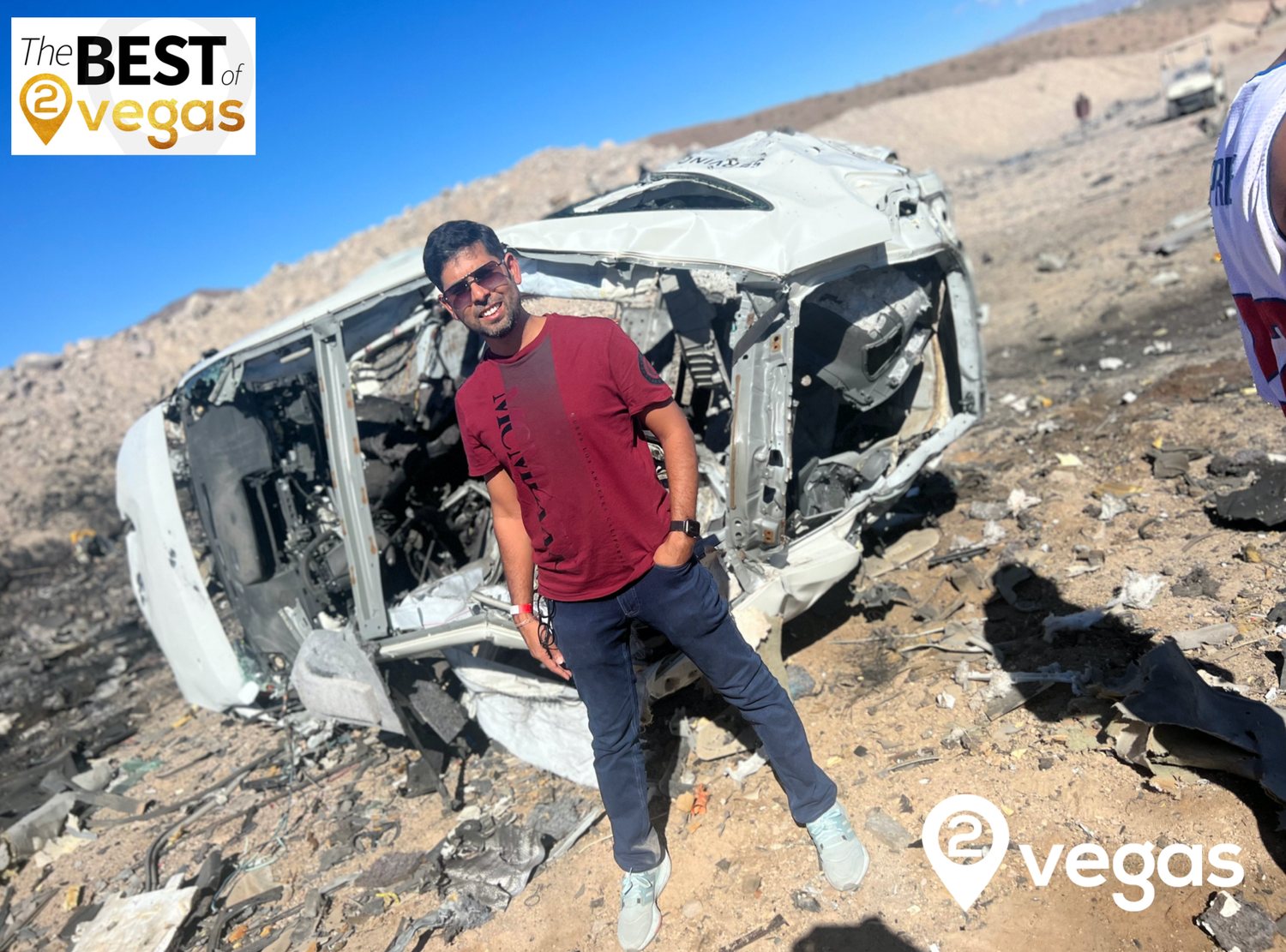 We blow up cars all Year long with 2Vegas.com #1 Desert Shooting in Las Vegas