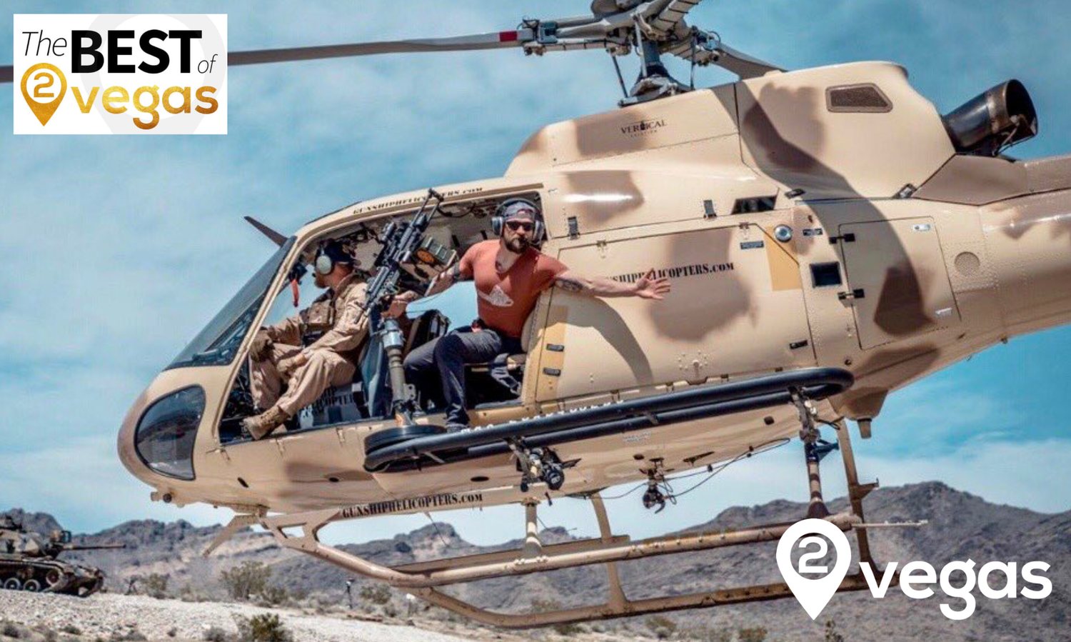 Shooting Fully Automatic from the Helicopter 2Vegas.com