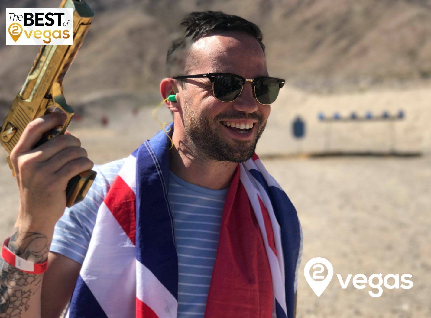 2Vegas Golden Desert Eagle 50 Cal